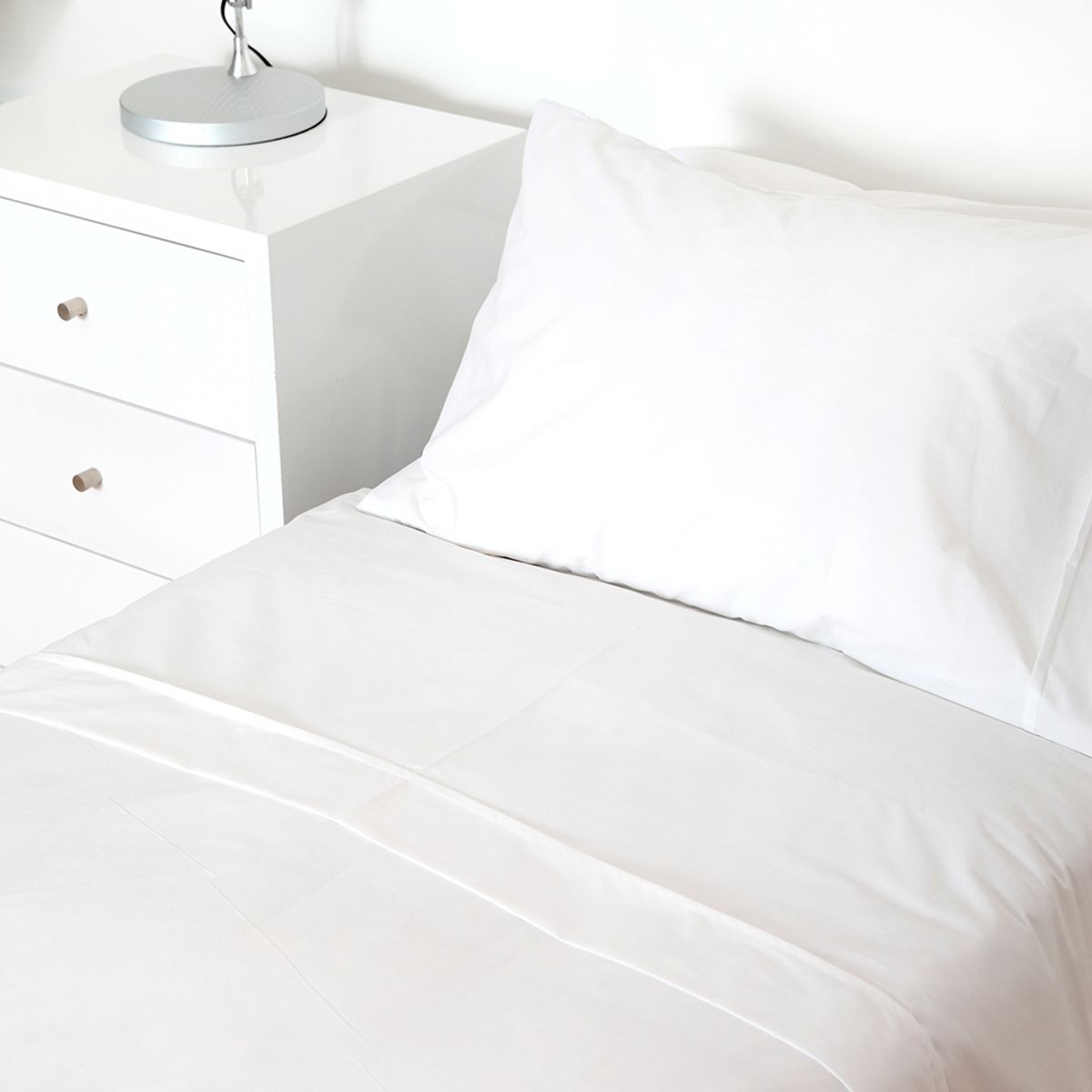 TUYO PRINT - Juego de Sábanas - 1 plaza - Blanca - Tuyo Print