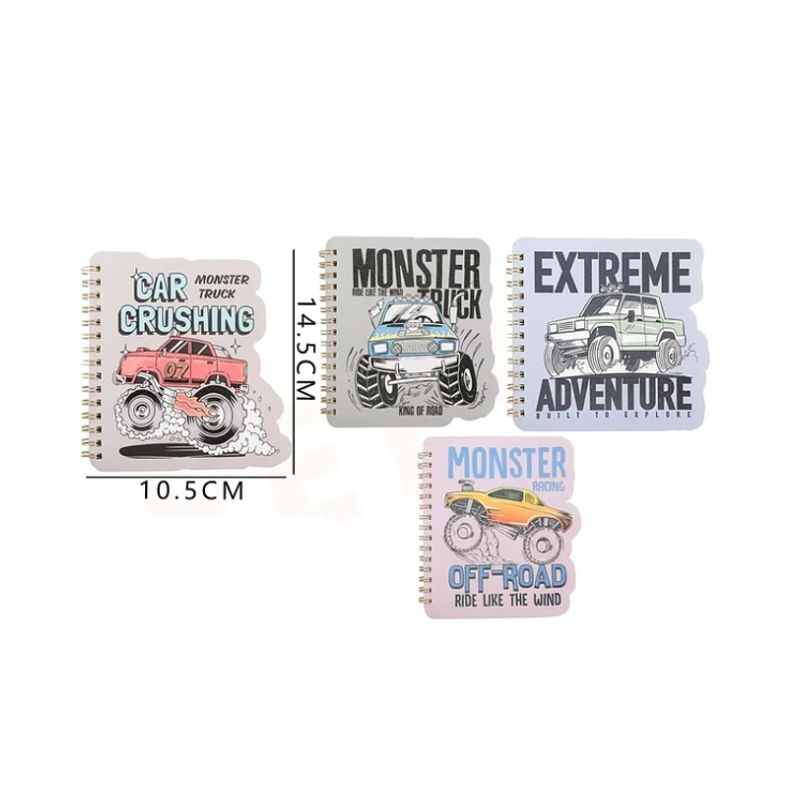 GENERICO - Cuaderno A6 Monster Car 105145cm