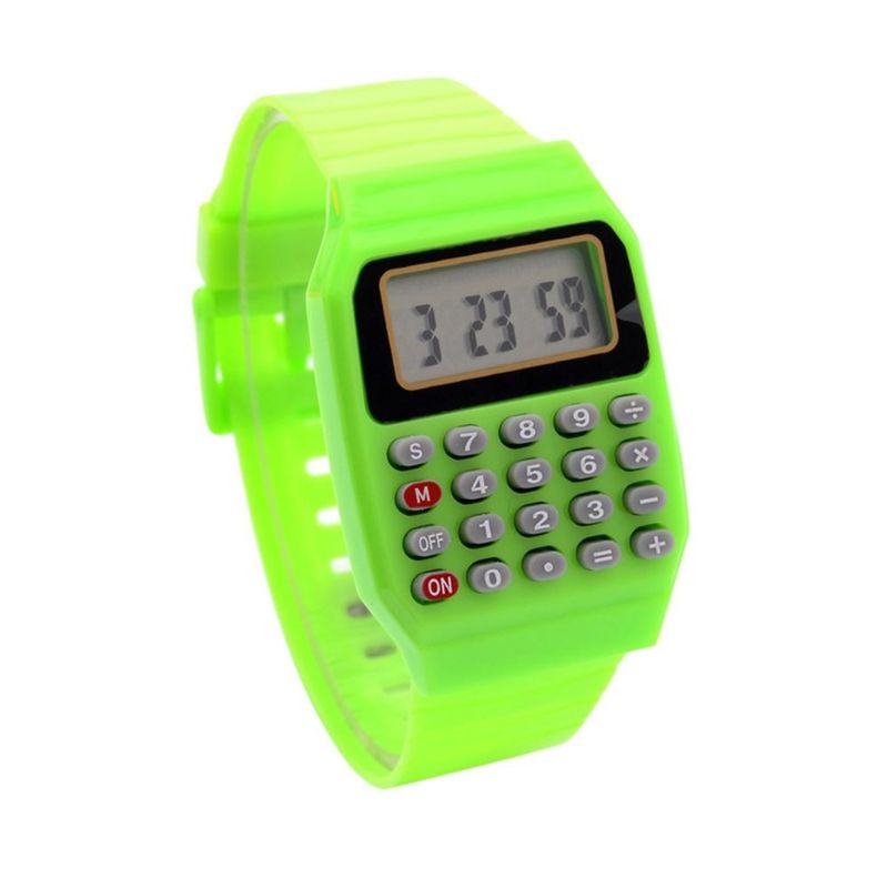 GENERICO - Reloj calculadora Niña Niño color Verde