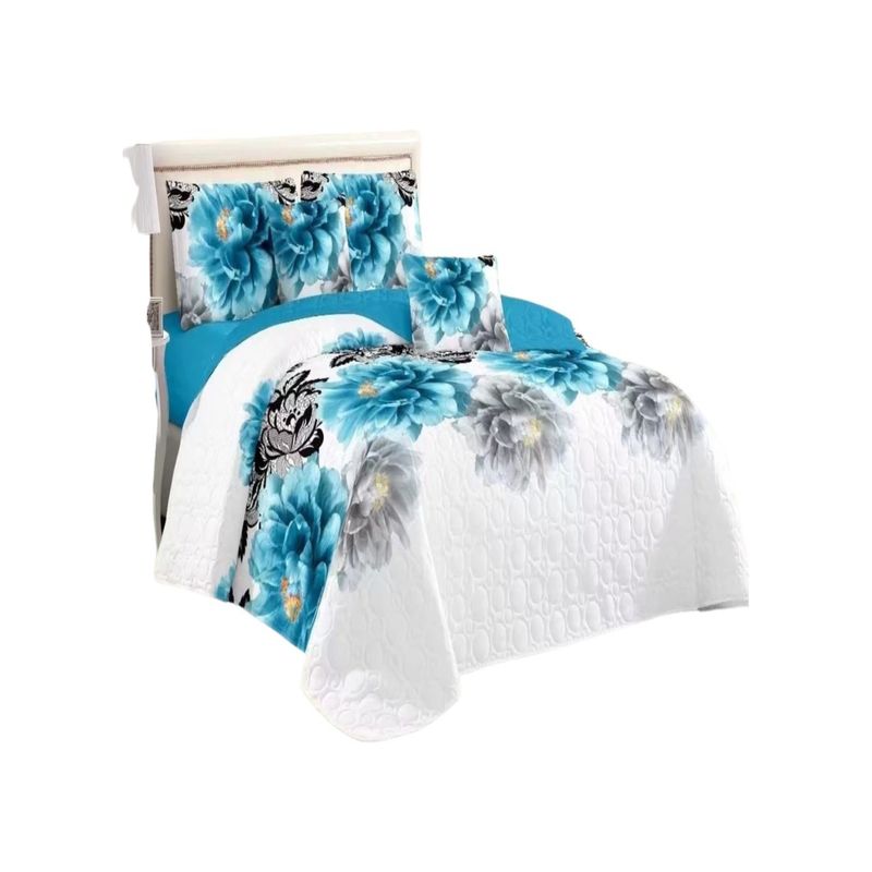 GENERICO - CUBRECAMAS DE VERANO QUILT REVERSIBLES 2 PLAZA