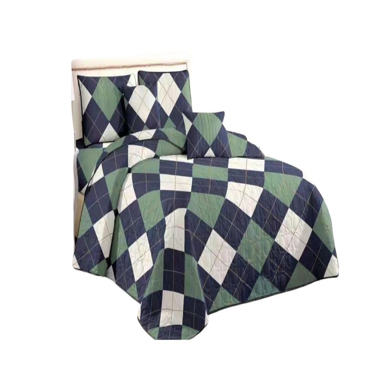 GENERICO - CUBRECAMAS DE VERANO QUILT REVERSIBLES SUPER KING