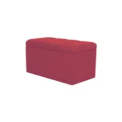 MUEBLES HVM - Banqueta Baúl Lineal Rojo