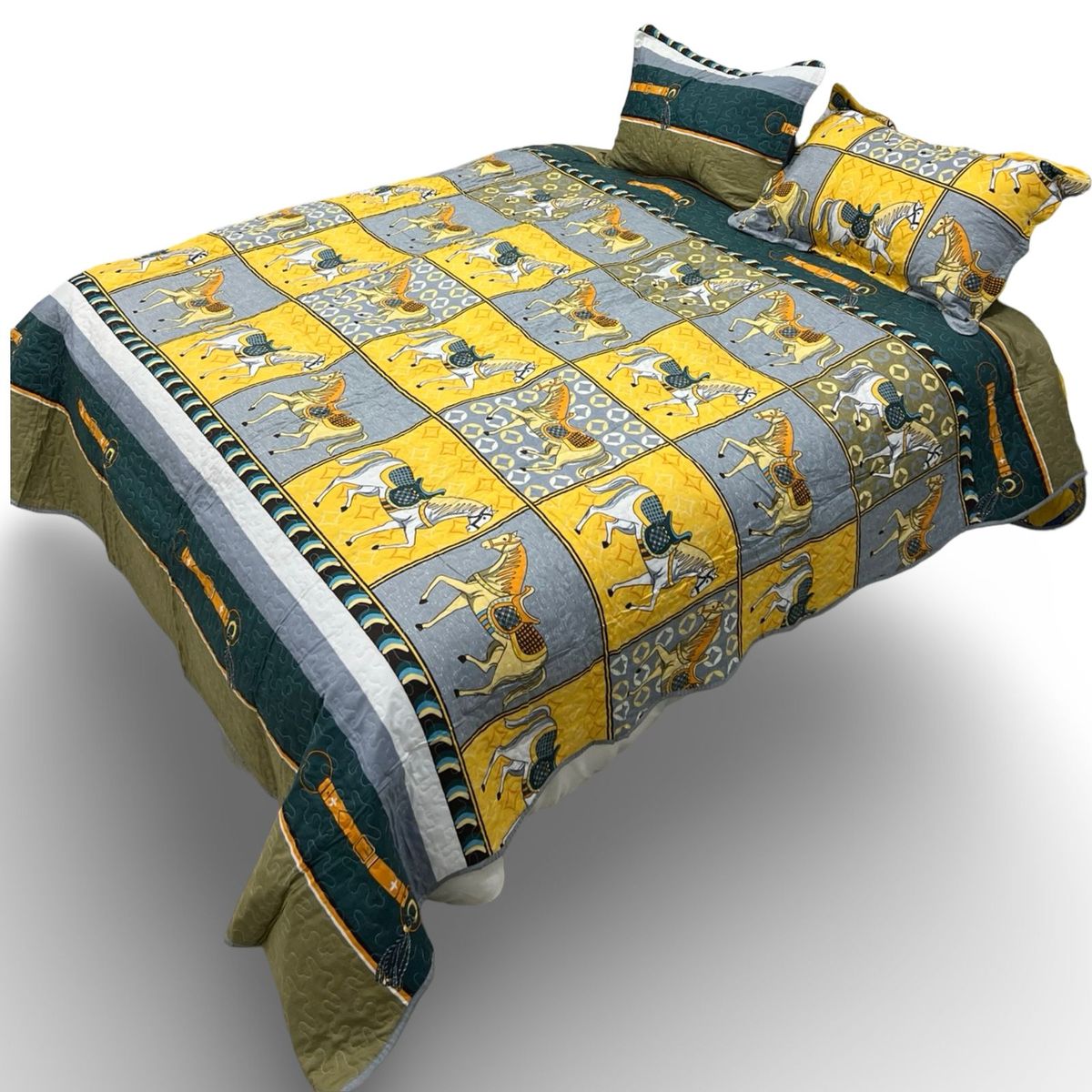 GENERICO - CUBRECAMA DE VERANO QUILT DE CABALLO KING - SUPER KING