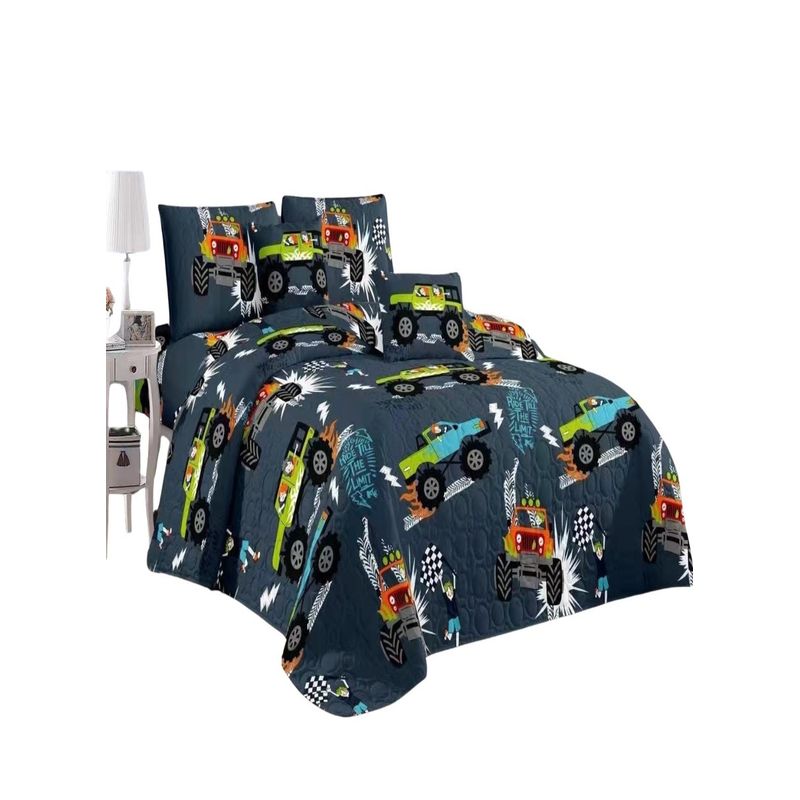 GENERICO - CUBRECAMAS DE VERANO QUILT REVERSIBLES PLAZA Y MEDIA