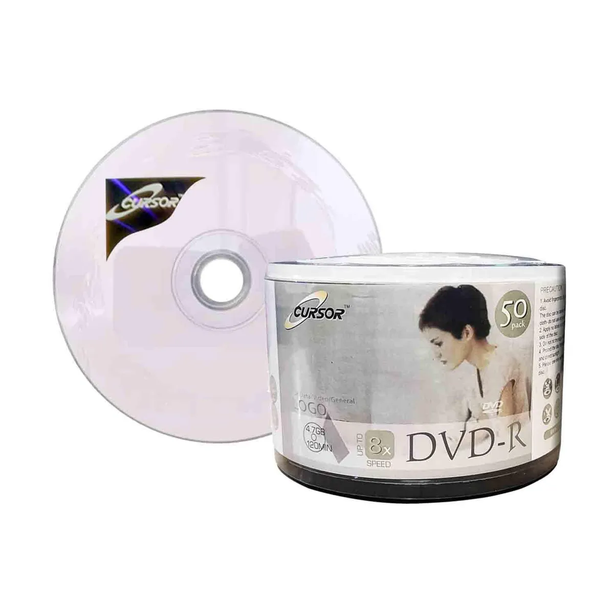 CURSOR - Dvd R 8x 4.7gb Logo Cursor Plus 100 Unidades