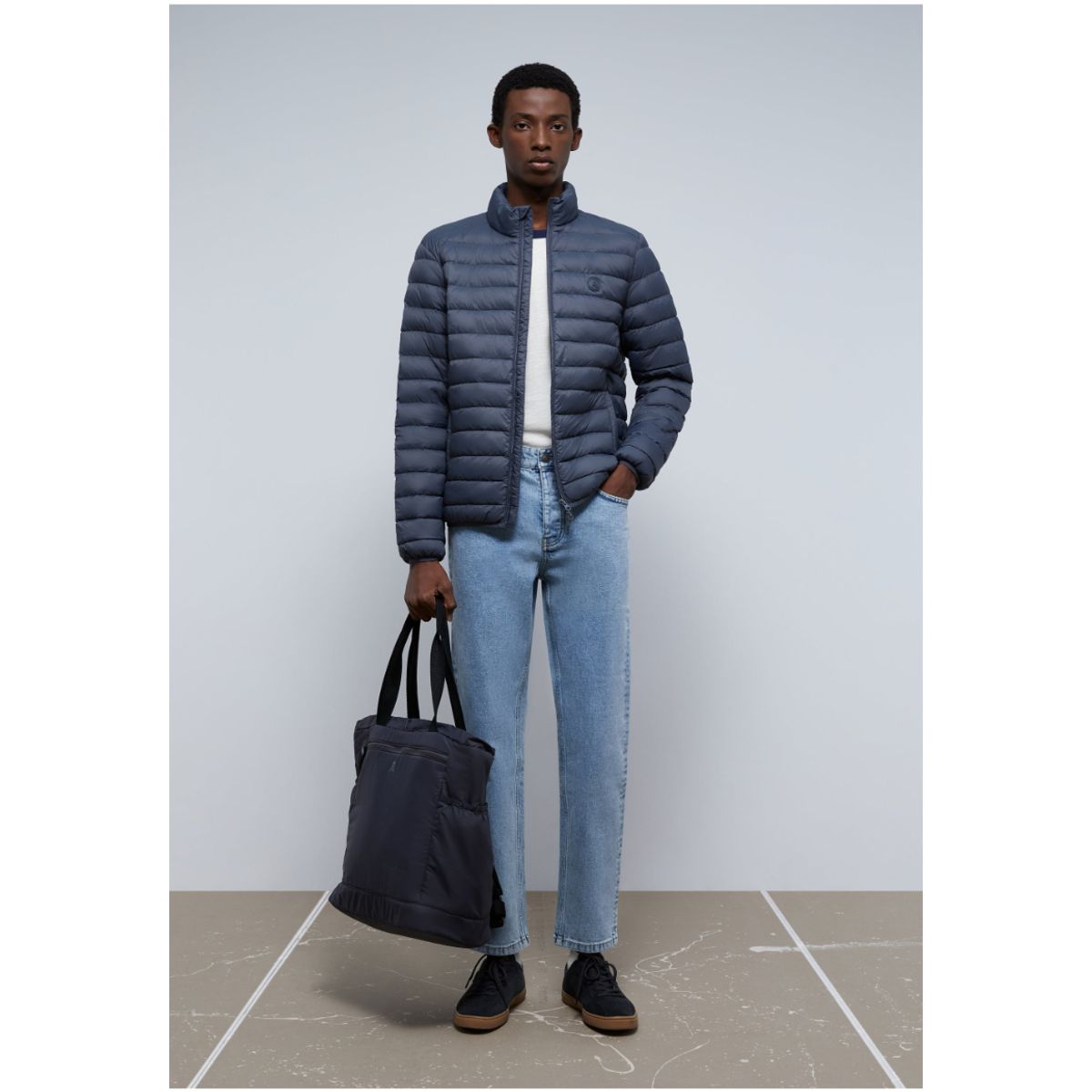 SCALPERS - Chaqueta Acolchada Calavera Greyish Blue