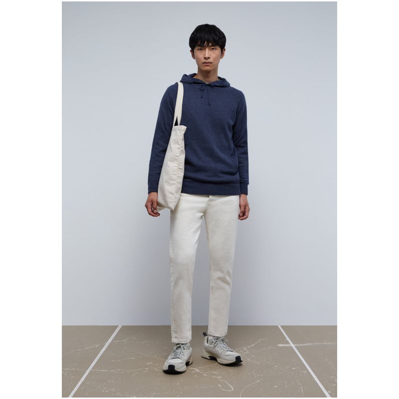SCALPERS - Sweater Capucha Lana Merino Dark Blue