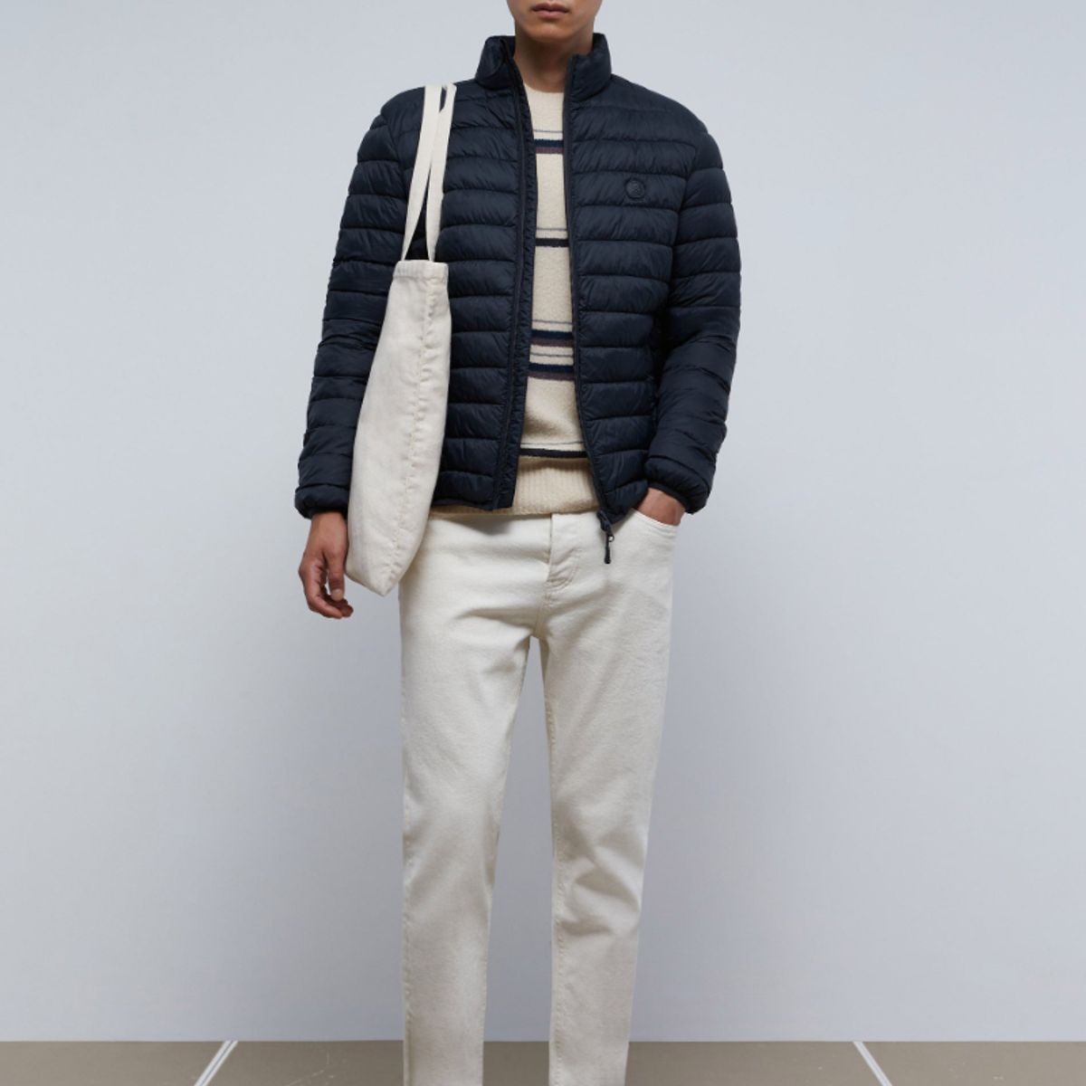 SCALPERS - Chaqueta Acolchada Calavera Dark Grey