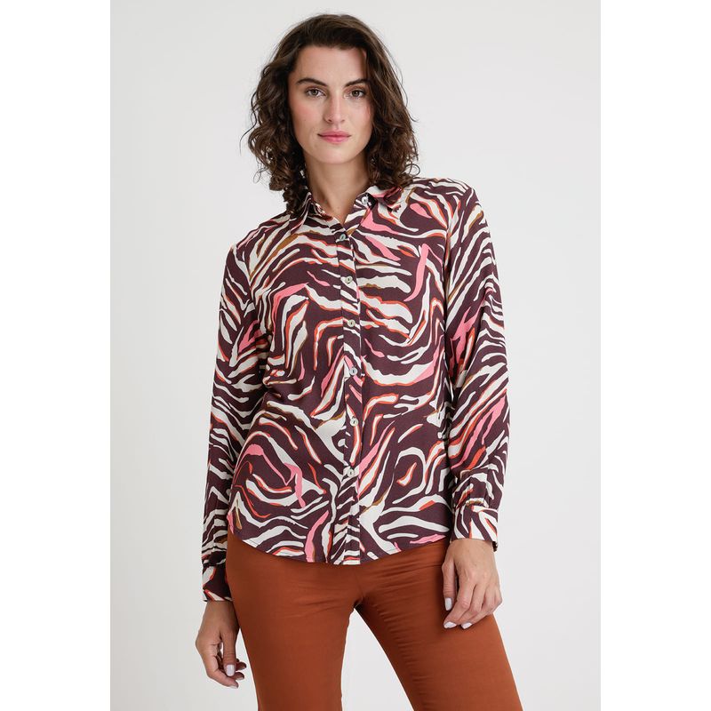 CANADIENNE - Blusa De Mujer Modelo Sahara Color Burdeo Canadienne