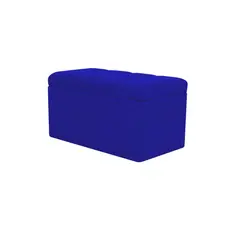MUEBLES HVM - Banqueta Baúl Lineal Azul Rey