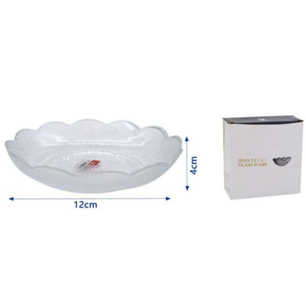 OEM - Plato Frutas Y Frutos Secos De Vidrio Decorativo