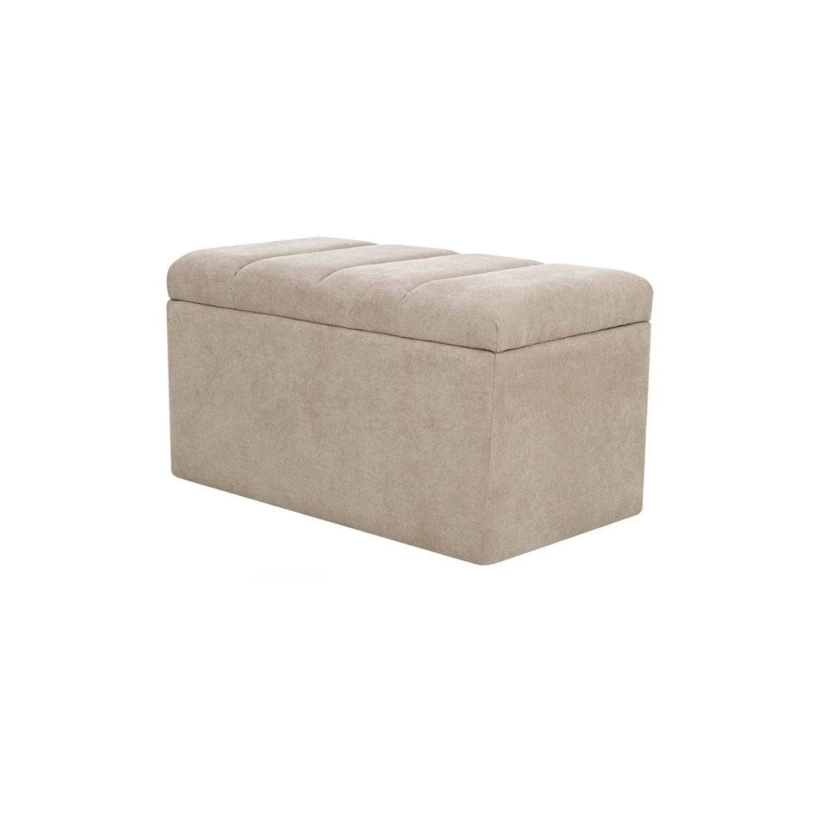 MUEBLES HVM - Banqueta Baúl Lineal Beige