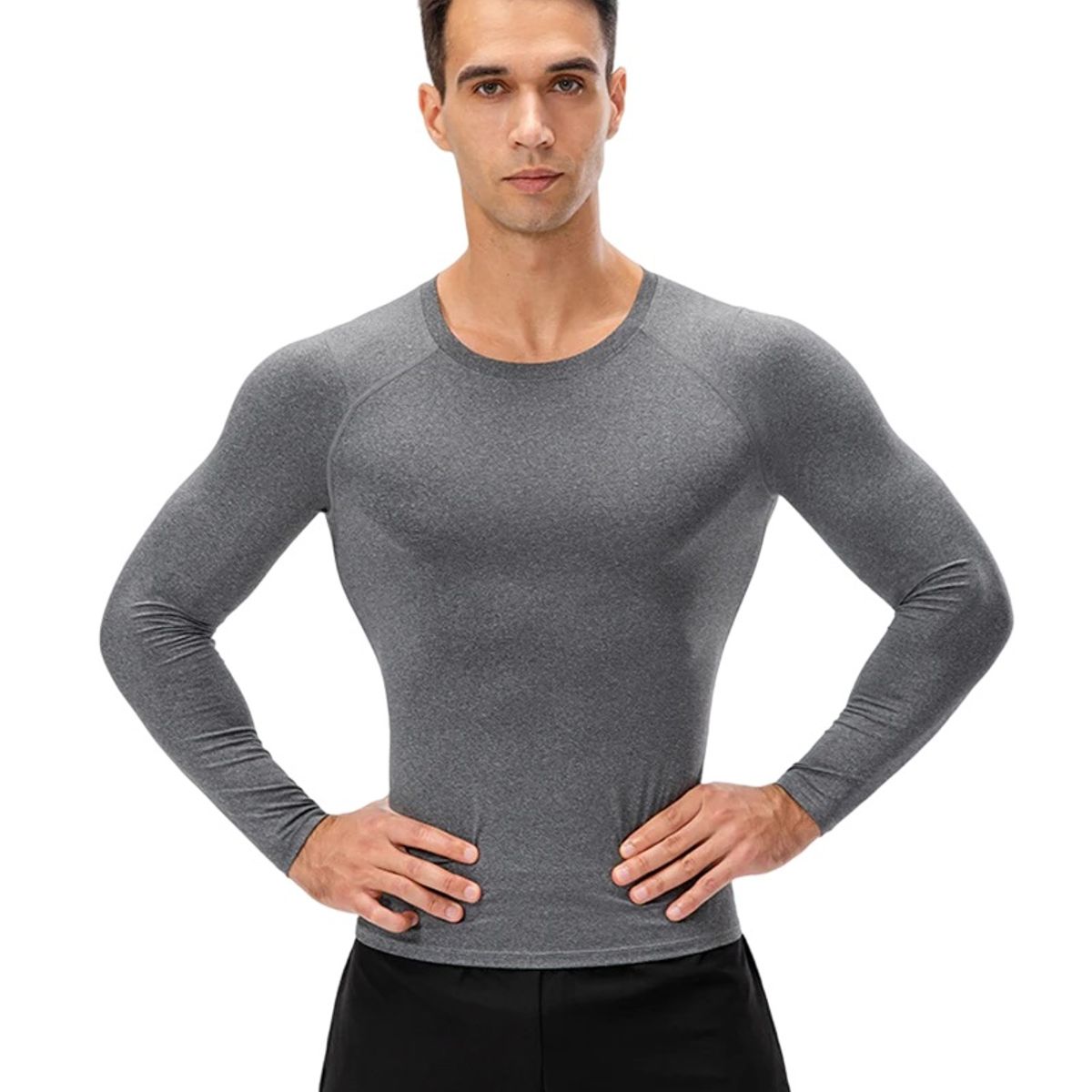 GARSIL - Camiseta Primera Capa Compresion Sin Costuras Polera Para Hombre