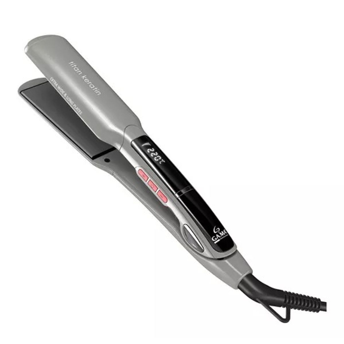 GAMA - Plancha De Cabello Gama Italy Xwide Digital Titan Keratin Gris