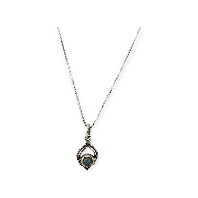 ANDREA COGGIOLA JOYAS - Collar Shaila Labradorita Plata Fina 925