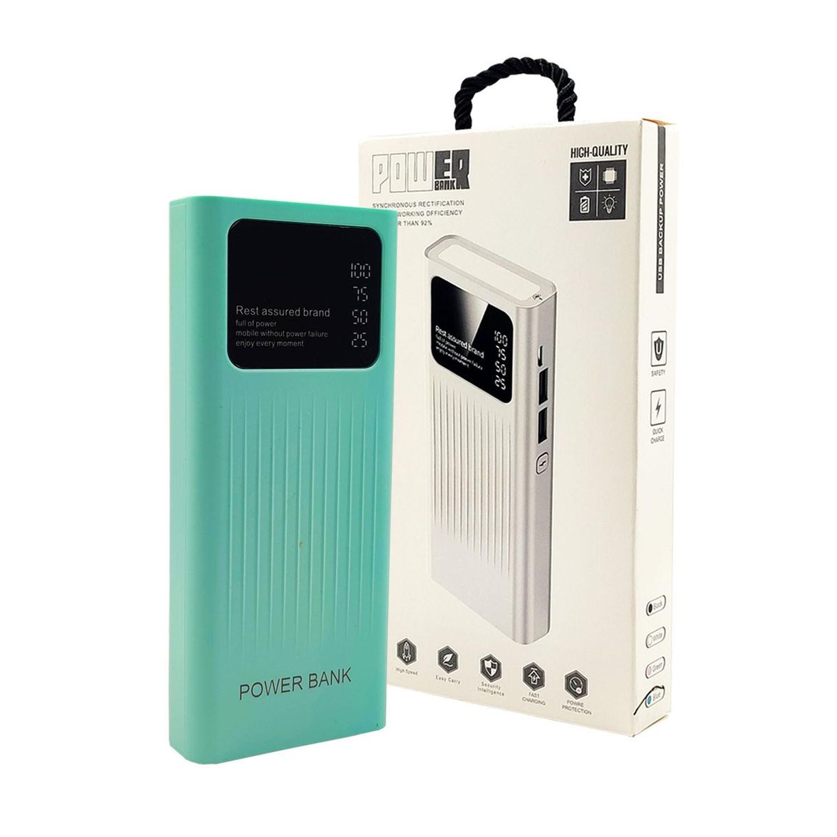 CURSOR - Bateria Externa Pack Power Bank 10000 Mah Carga Rapida - Turquesa