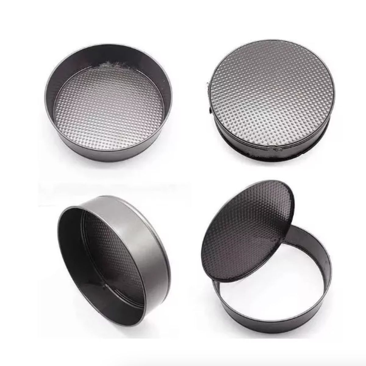 GENERICO - 6 Moldes Redondos Antiadherentes Teflónreposteria Tortas