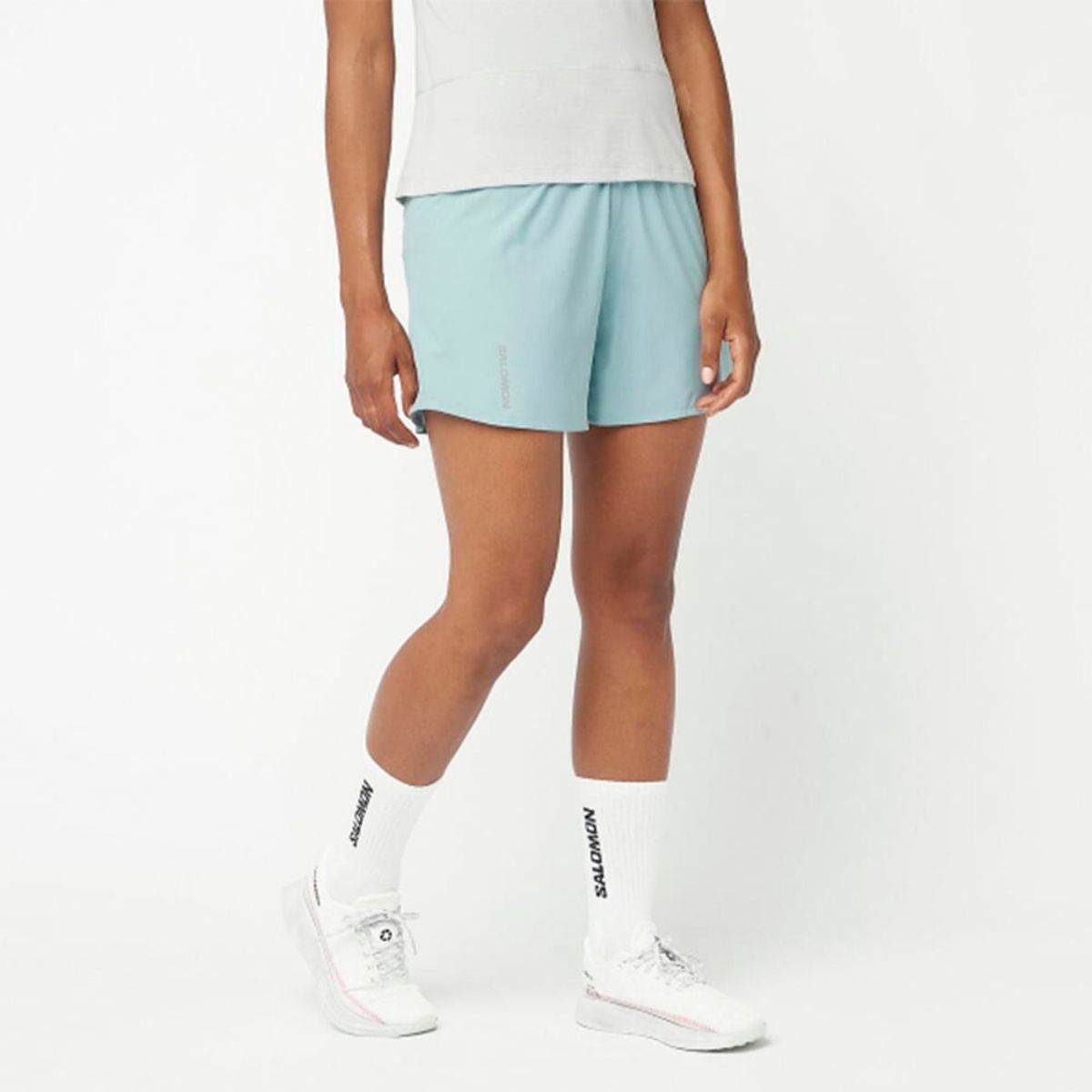 SALOMON - Shorts Mujer Cross 5" Short W Azul Salomon