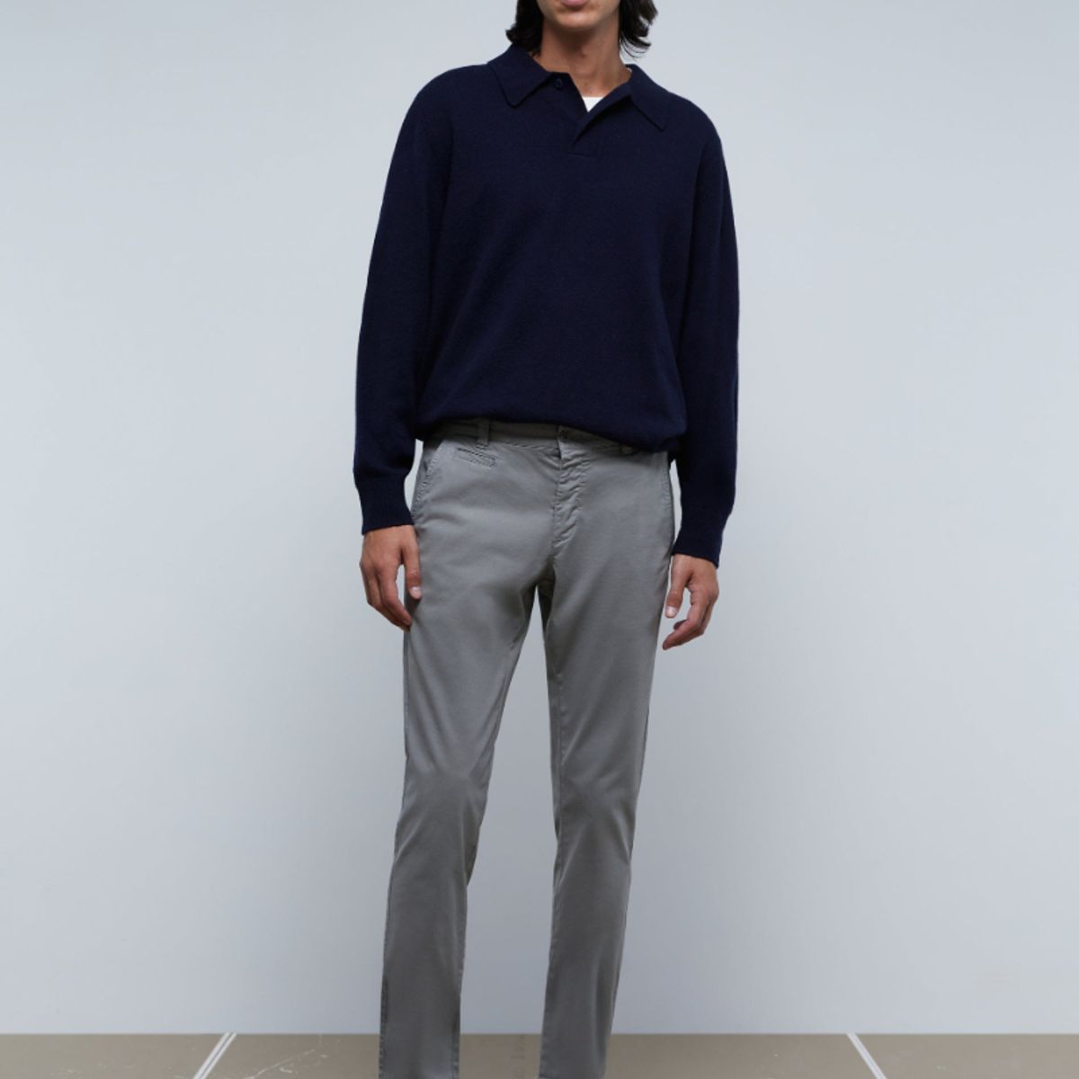 SCALPERS - Pantalón Chino Casual Greyish Blue