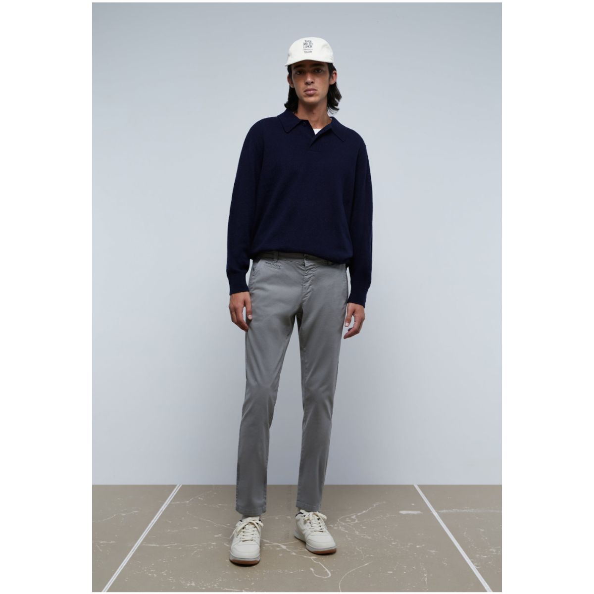 SCALPERS - Pantalón Chino Casual Greyish Blue