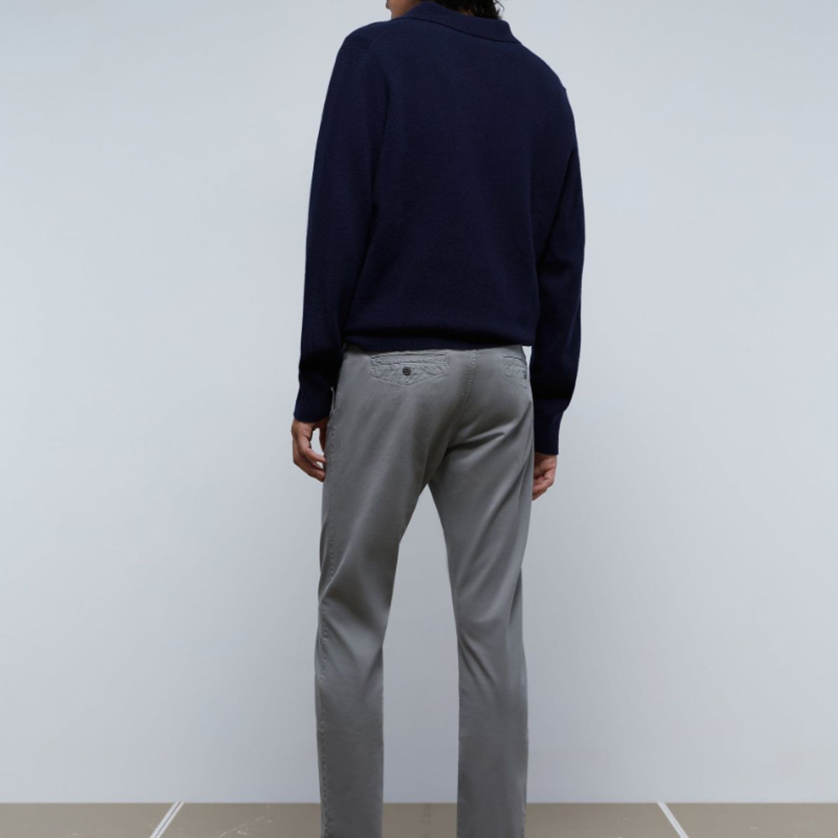 SCALPERS - Pantalón Chino Casual Greyish Blue