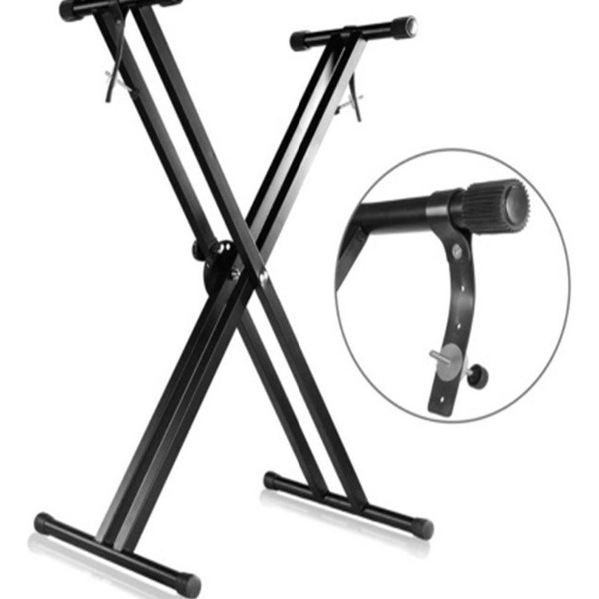 SONNET - Atril Stand Para Teclados Musicales Doble 8434 Negro SONNET
