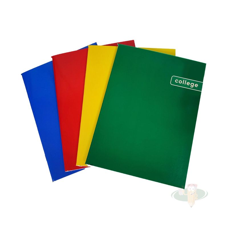 GENERICO - Pack 10 Cuaderno College 7mm 100 Hojas Color Surtido