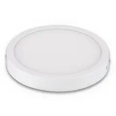 MACROTEL - Plafón Sobrepuesto 18w Luz Fría Aluminio