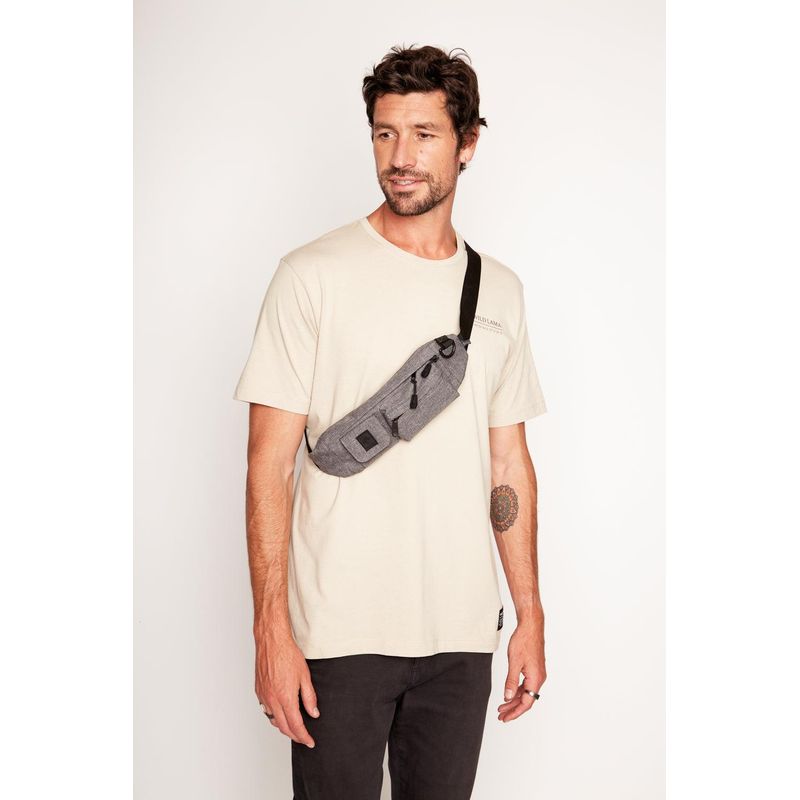 WILD LAMA - Banano Utility Reciclado Gris Wild Lama