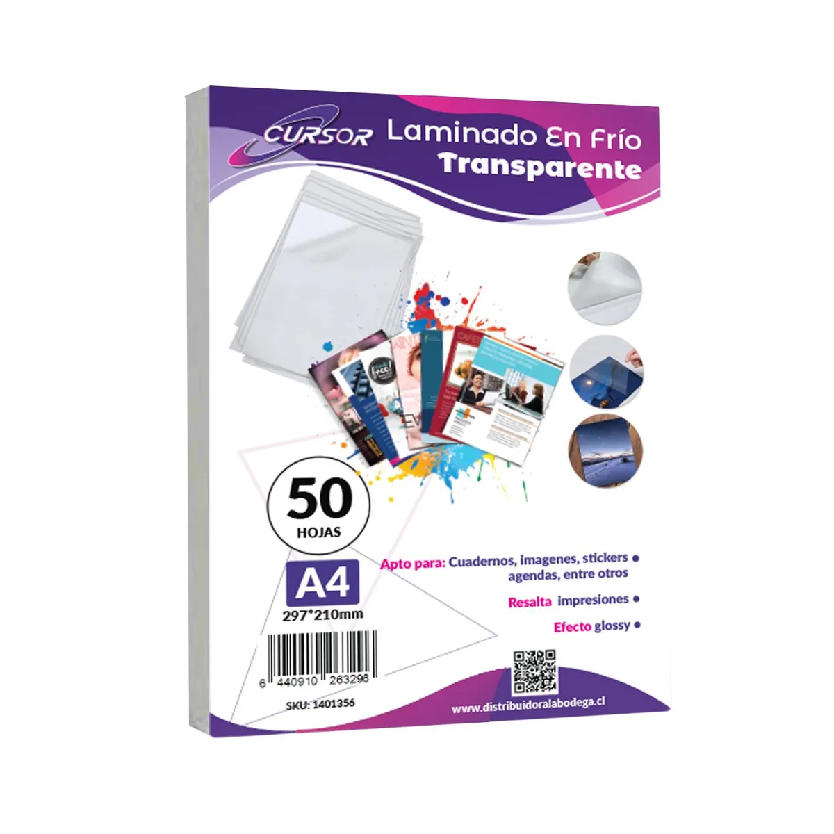 CURSOR - Laminado En Frio Transparente A4 Cursor Pack 50