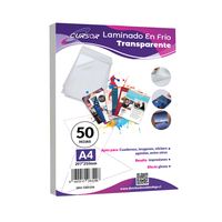 Laminado En Frio Transparente A4 Pack 50