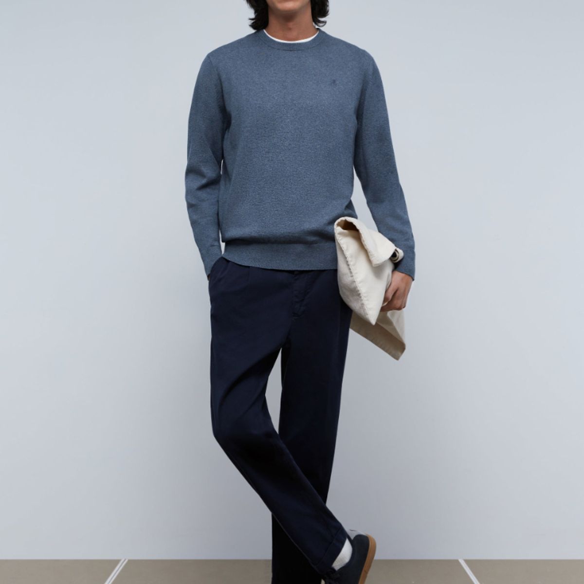 SCALPERS - Sweater Cuello Redondo Calavera Greyish Blue