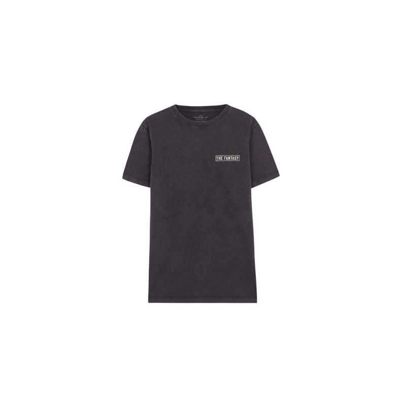 SCALPERS - Polera Lavada Print Anthracite