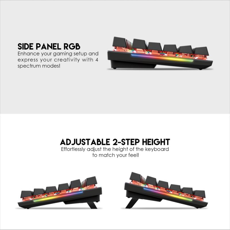 FANTECH - Teclado Mecanico Fantech Maxfit 87 Mk856 Rgb -