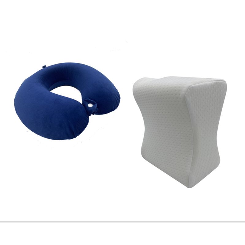 MAXCARE - Pack separador de rodillas + Almohada cervical MAXCARE