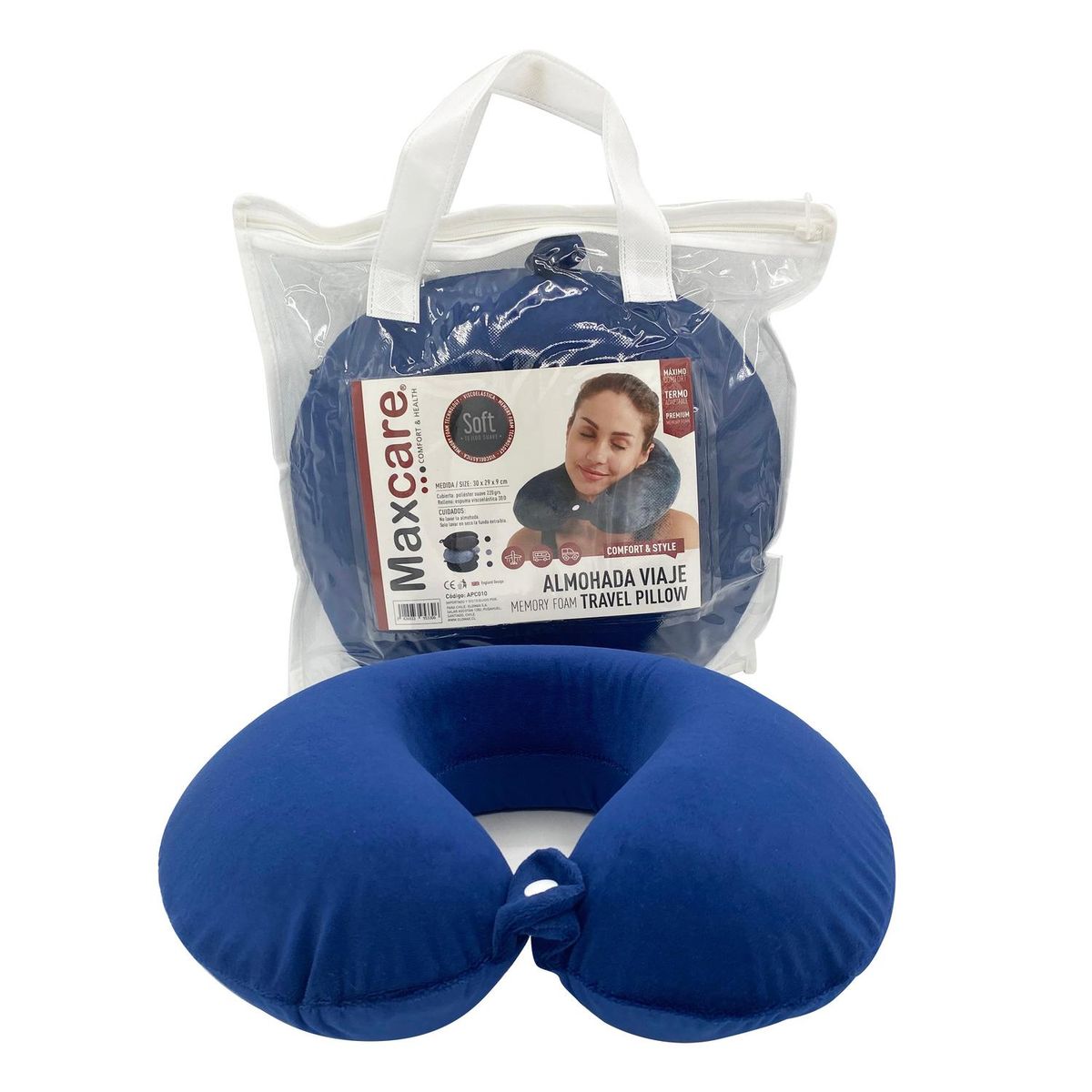 MAXCARE - Pack separador de rodillas + Almohada cervical MAXCARE