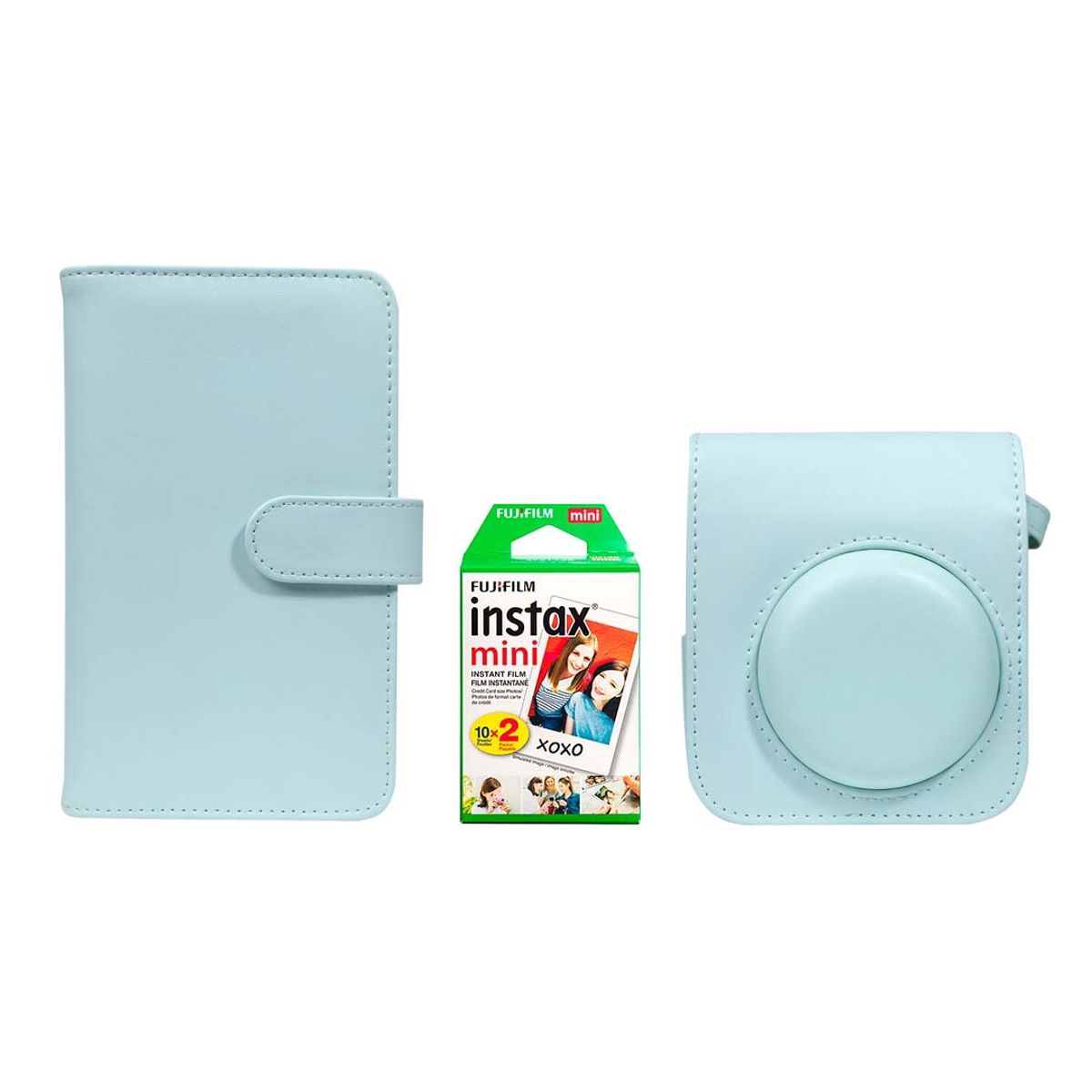 FUJIFILM - Kit de accesorios Instax Mint Green + Pack Películas 2x10