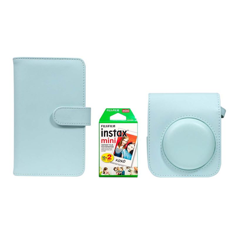 FUJIFILM - Kit de accesorios Instax Mint Green + Pack Películas 2x10