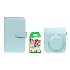 FUJIFILM - Kit de accesorios Instax Mint Green + Pack Películas 2x10