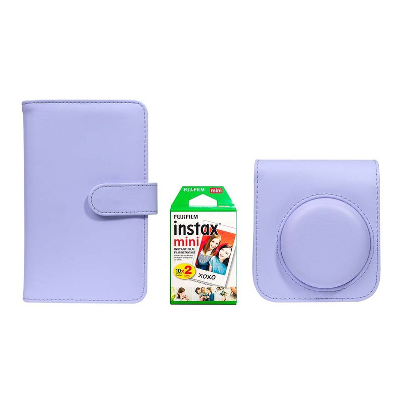 FUJIFILM - Kit de accesorios Instax Lilac Purple+ Pack Películas 2x10