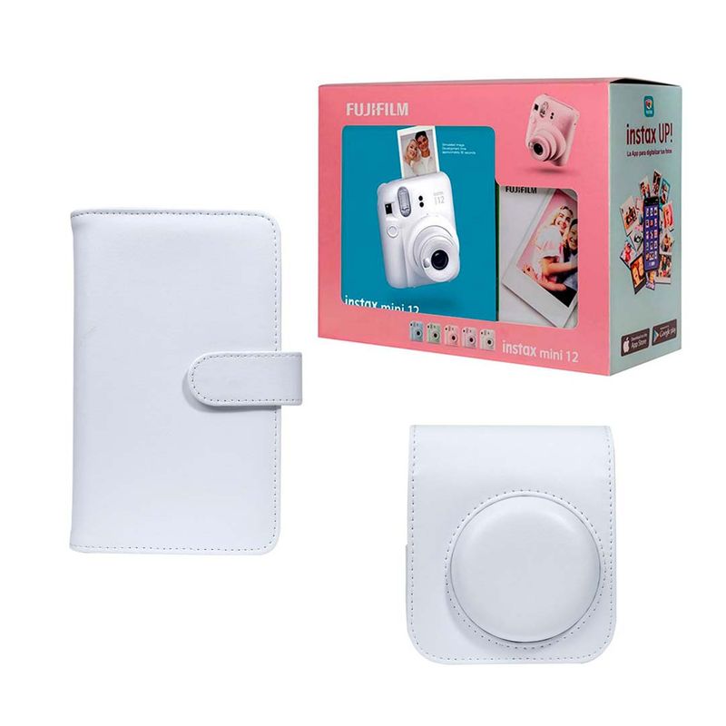 FUJIFILM - Kit Instax Mini 12 + Accesorios Clay White