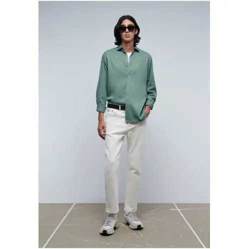 SCALPERS - Camisa Lavada Calavera Khaki