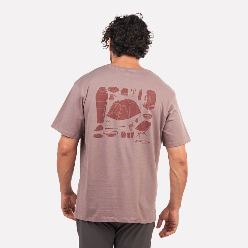 ATAKAMA OUTDOOR - Polera Manga Corta Hombre Equipamiento Atakama Outdoor.-