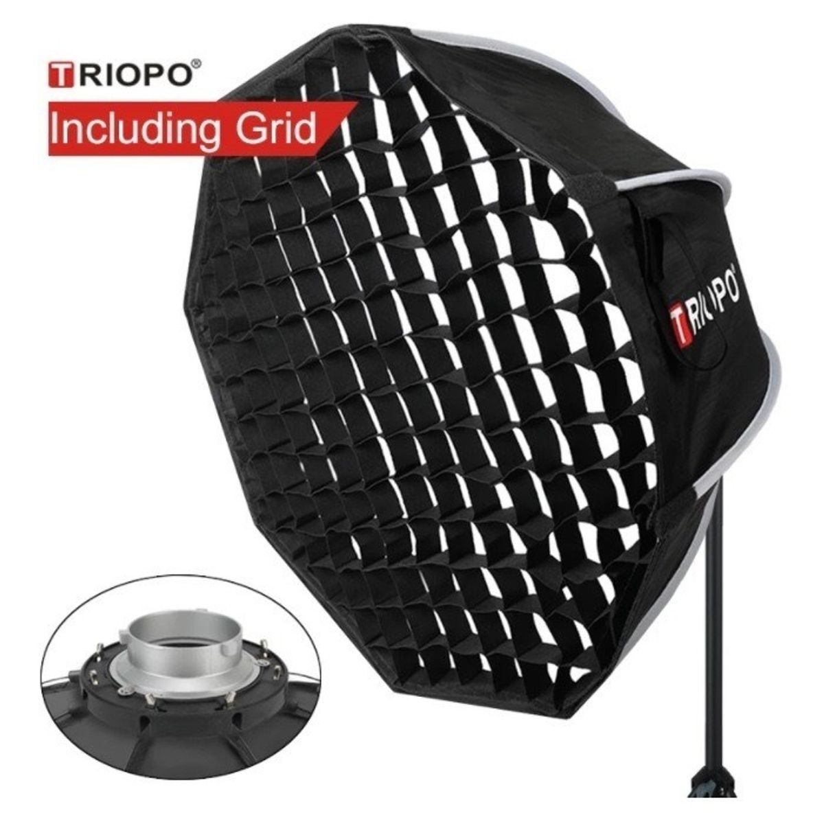 GENERICO - SOFTBOX TRIOPO 120CM BOWENS K2-120 + GRILLA