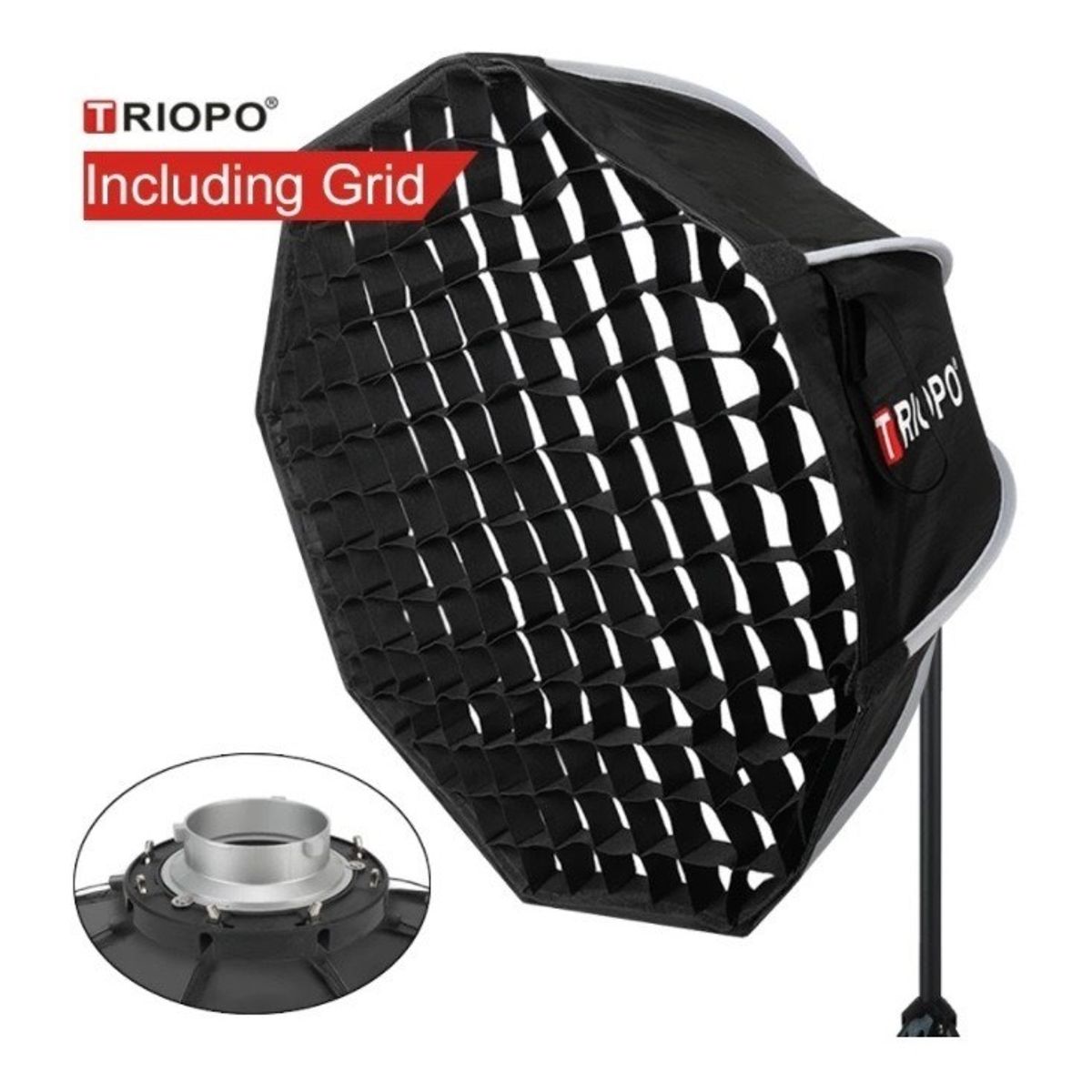 GENERICO - SOFTBOX TRIOPO 120CM BOWENS K2-120 + GRILLA