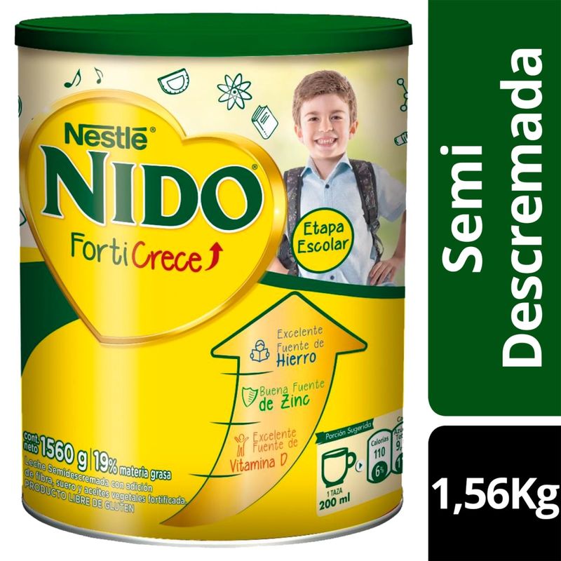 NESTLE - NIDO FORTICRECE SEMIDESCREMADA 1560g