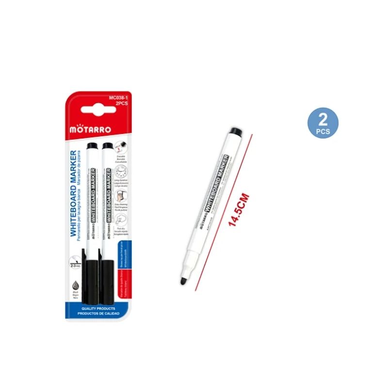GENERICO - Marcador De Pizarra Negro 2 Pcs