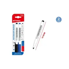 GENERICO - Marcador De Pizarra Azul Y Negro 2 Pcs