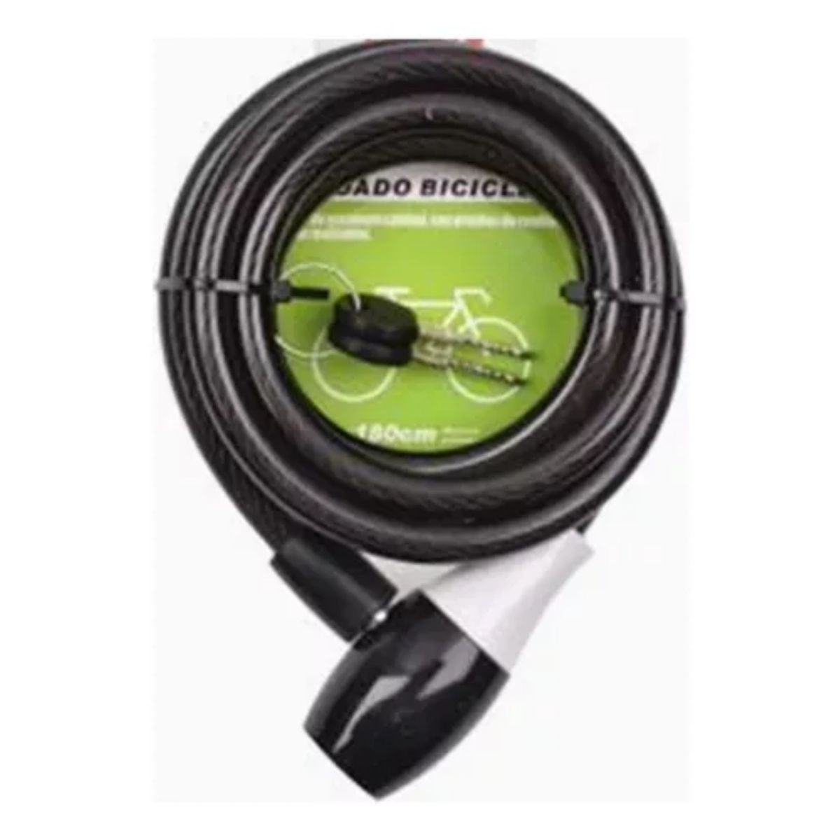 GENERICO - Candado De Bicicleta Con Bloqueo De Cable