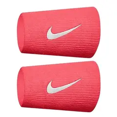 NIKE - Muñequera Premier Larga Rosa Blanco X2 Tenis Padel